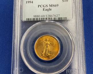 1994 $10 PCGS MS69 GOLD EAGLE