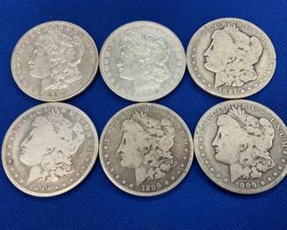 (6) MORGAN SILVER DOLLARS