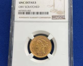 1897 $5 GOLD INDIAN HEAD