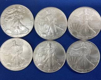 UNC 2019 SILVER AMERICAN EAGLES