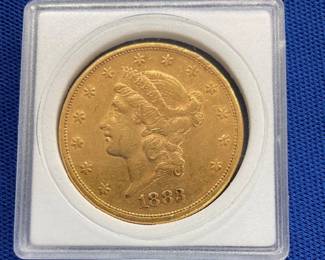 1883 S $20 GOLD LIBERTY HEAD