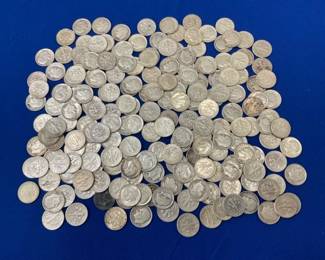 (22) 90% SILVER ROSEVELT DIMES