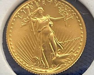 $5 1/10 GOLD DOUBLE EAGLE