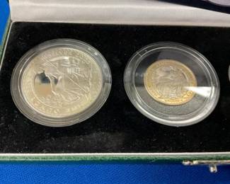 4 COIN SET 1OZ, 1/2OZ, 1/4OZ, 1/10 OZ.