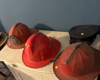 vintage fire hats