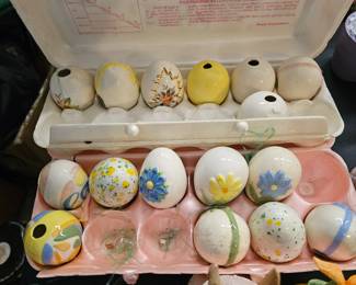 Vintage Ceramic Easter Eggs