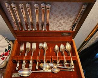 Community Flatware in Chest