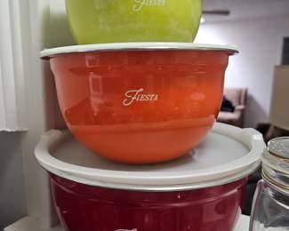 Fiesta Mixing Bowls with Lids