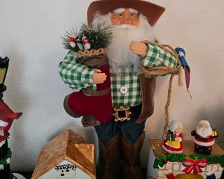 Cowboy Santa & Christmas Houses