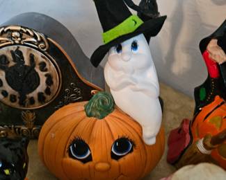 Vintage Ceramic with Ghost Decoration 