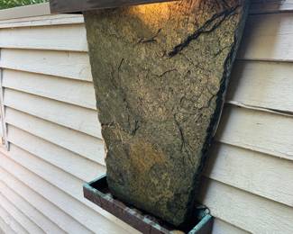 Trapezoid  Granite Copper Wall Mount Water Fountain 