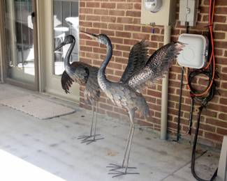 Metal Bird Sculptures