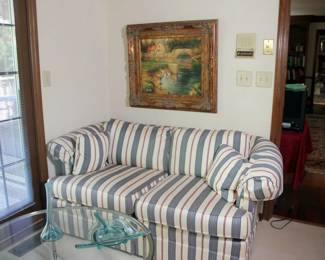 1 of 2 Heritage Upholstered Settees