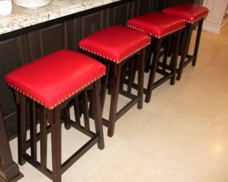 4 Very Nice Craftsman Style Counter Stools