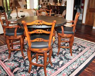 Frontgate Pub Table with 4 Chairs