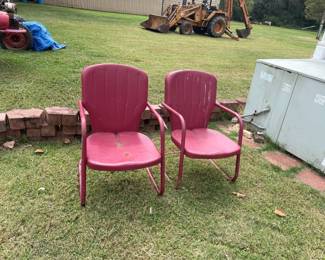 VINTAGE METAL PATIO CHAIRS