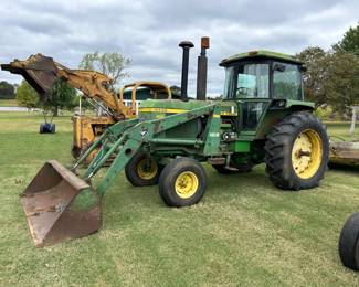 JOHN DEERE 4430 CAB TRACTOR AND LOADER