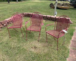 METAL PATIO CHAIRS