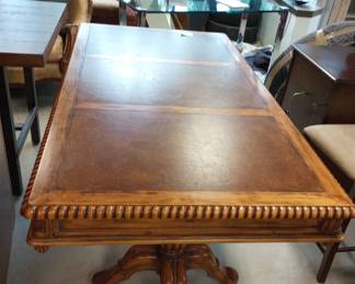 A Two 2 Sided Partners Desk, with Three 3 Drawers on each side, 
