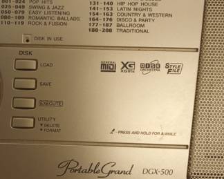 The Portable Grand, DGX-500 by Yamaha, 