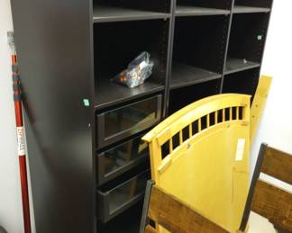 Three Tall Storage Cabinets, 