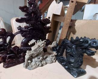 Etched Dragon Figures