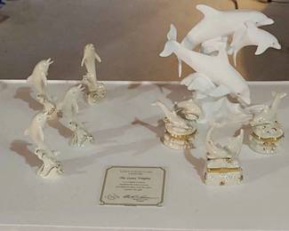  06 Lenox Dance Of The Dolphins Dolphin Treasure boxes 