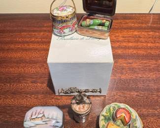 Limoges porcelain collectible boxes
