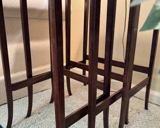 Antique inlaid nesting tables