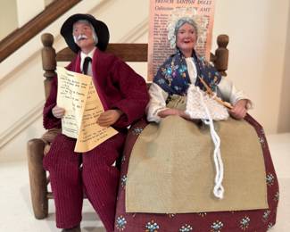 Vintage French Santon Dolls from K. Detaram, Paris