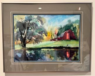 Original watercolor paintings by R.E. Culligan