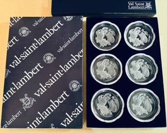 Val St. Lambert crystal set