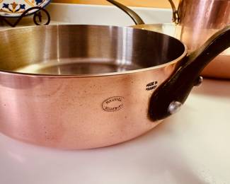 Beautiful vintage Mauviel copper cookware, Made In France