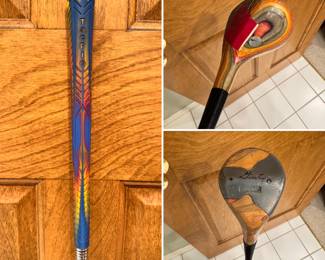 Rare Stan Thompson ‘Ginny’ Mythical golf club with layered maple head