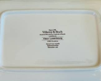 Large selection of Villeroy & Boch ‘Vieux Luxembourg’ china.  This set will be sold By The Piece