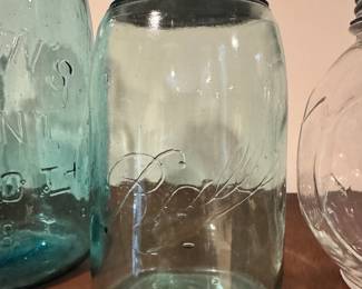 Sampling of the antique & vintage Mason Jars