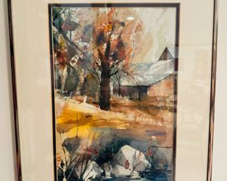 Original watercolor paintings by R.E. Culligan
