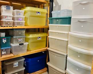 Lots of storage totes