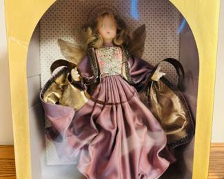 Vintage Pauline Leidel-Spreen wax Christmas tree topper with original box