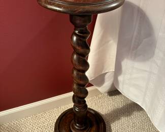 Antique barley twist plant stand