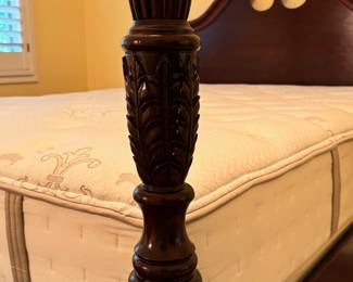 Queen Size four poster bed frame (modern) and Sealy Queen Size mattress.  These will be sold separately 