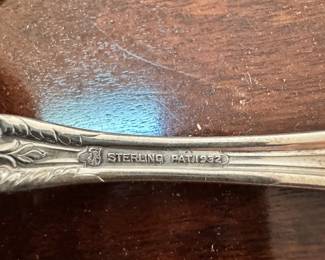 Antique sterling silver pieces