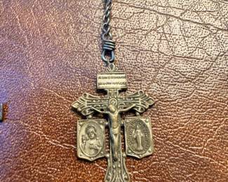 Vintage and antique religious items, some sterling