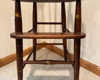 Antique wood high chair 
