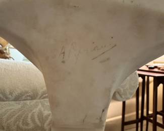 19th Century alabaster sculpture by Adolfo Cipriani, Signed