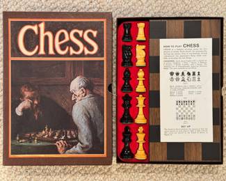 Vintage 3M Chess & Backgammon book shelf games