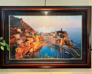 Large beautifully framed professional photo of Vernazza, Cinque Terra, Italy