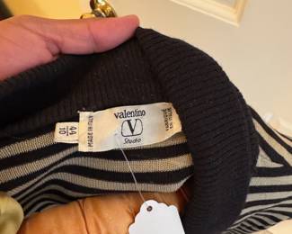 Vintage Valentino Studio ladies wool button down sweater