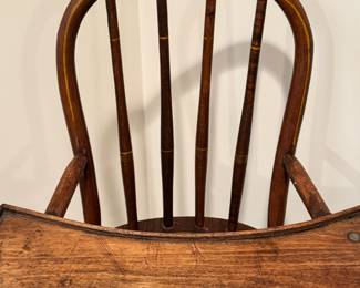 Antique wood high chair 