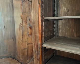 Gorgeous antique French Louis XV armoire.  This piece can be converted to a hanging armoire with the included period rod and hardware